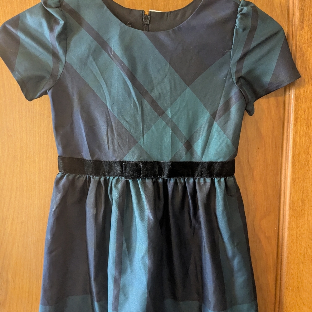 Talbots Black Watch Plaid Dress Nwt